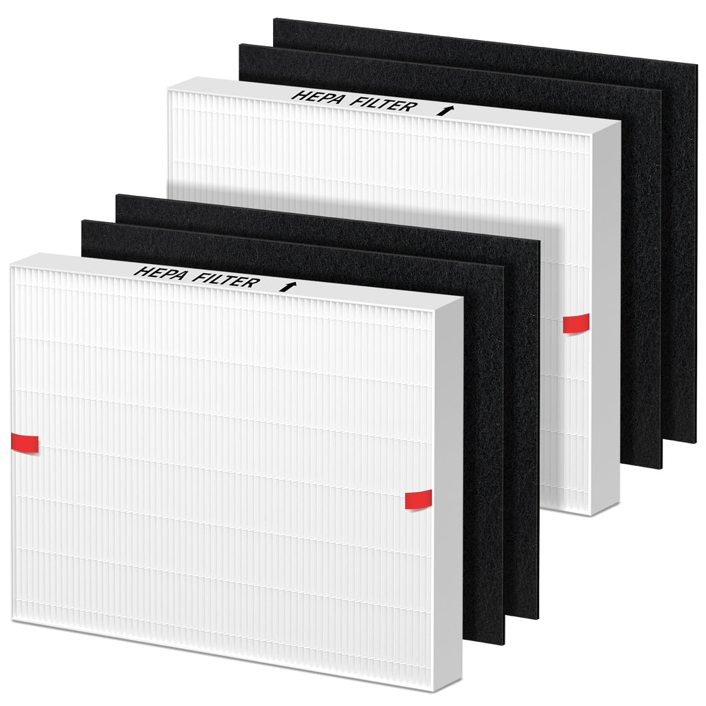 AP-1512HH Filter Replacement for Coway Airmega AP-1512HH and 200M Air Purifiers, 2 True HEPA and 4 Carbon Pre-Filter, Compared to Part # 3304899