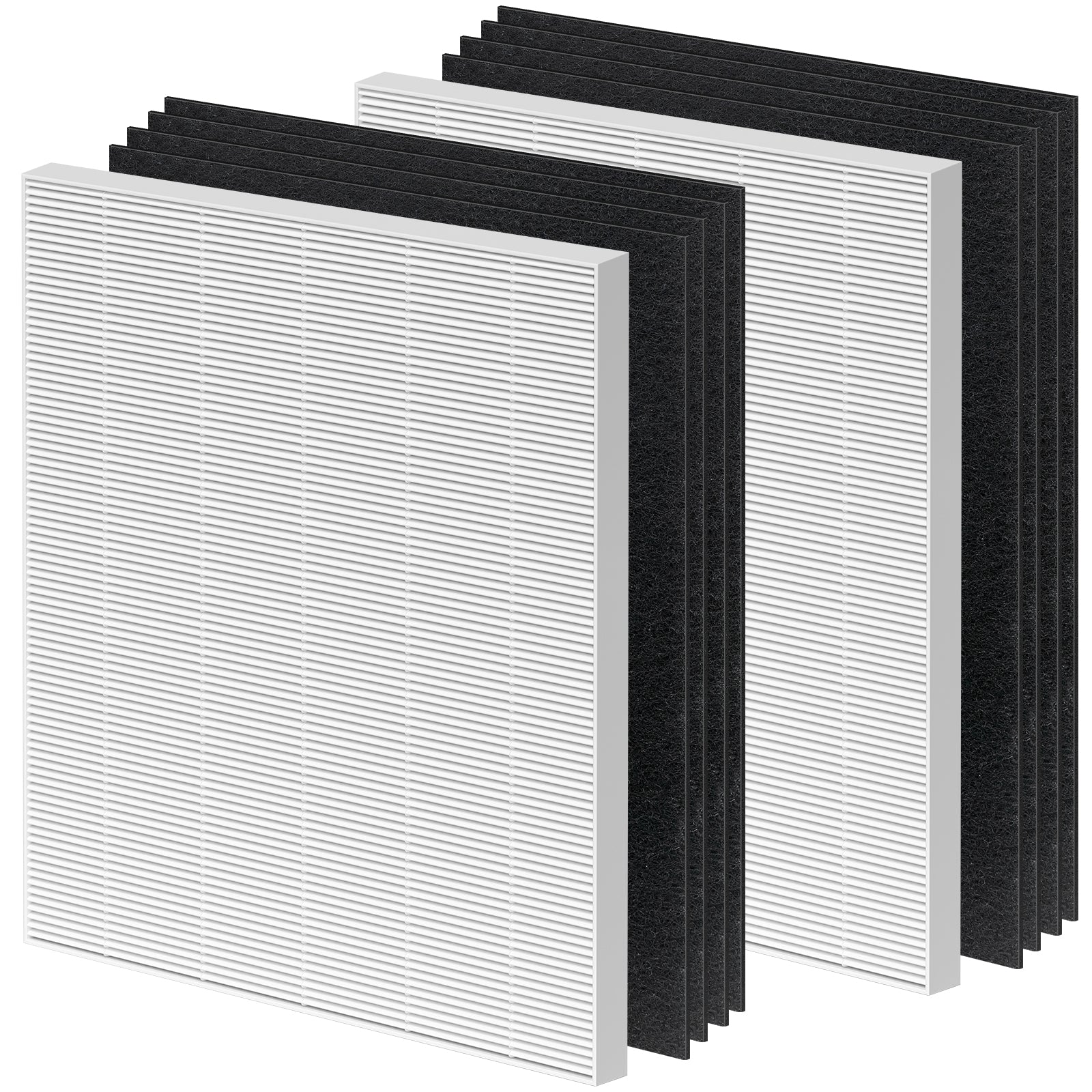C545 HEPA Replacement Filter Compatible with Winix C545 Air Purifier Type S, 2 Pack H13 Ture HEPA & 8 Activated Carbon Pre-Filter