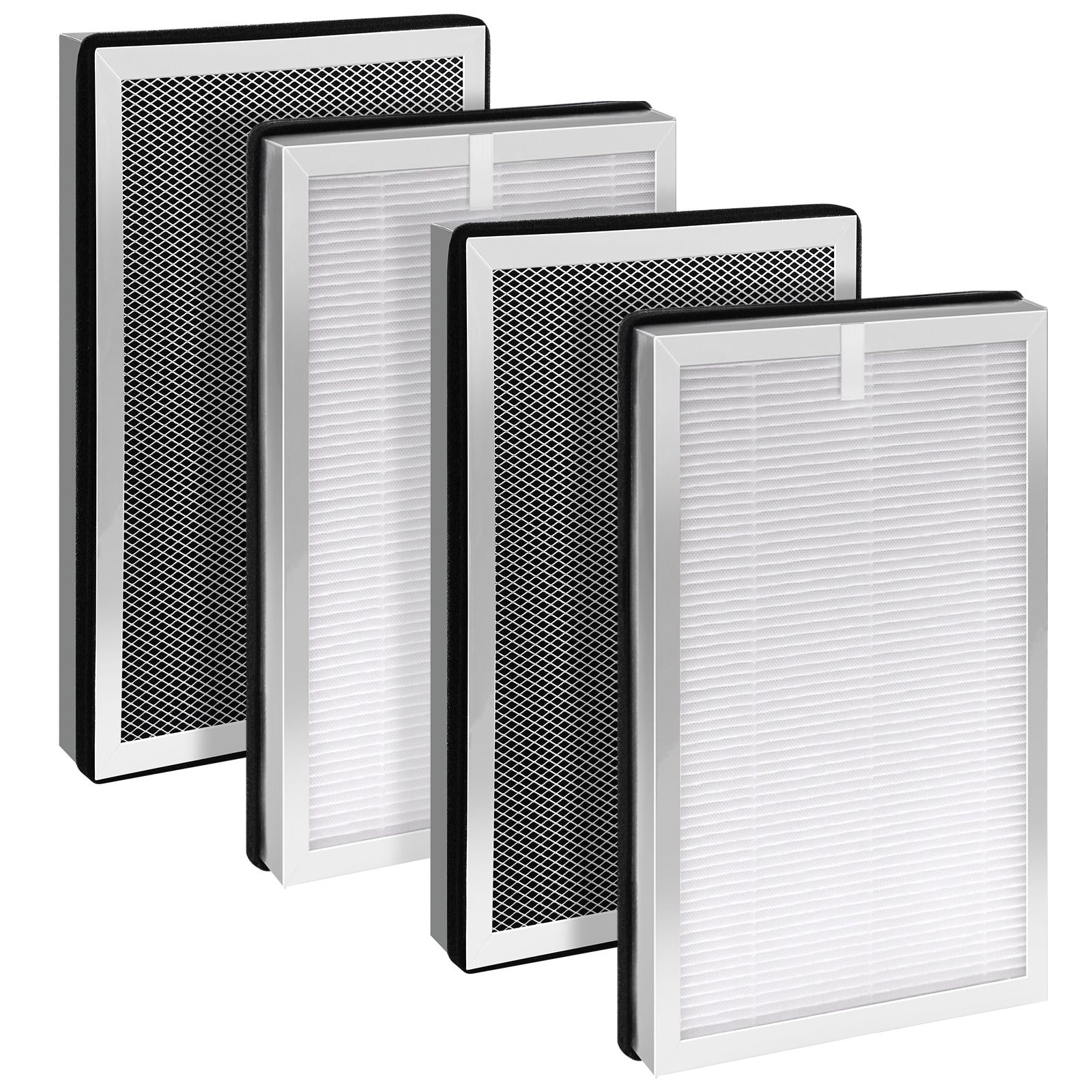FFAC 4 Pack MA-25 Replacements Filter for MA-25 Air Purifier S1/W1/B1 Only, 3 in 1 HEPA H13 filter, Contains Activated Carbon Filter，HEPA Filter and Pre-Filter