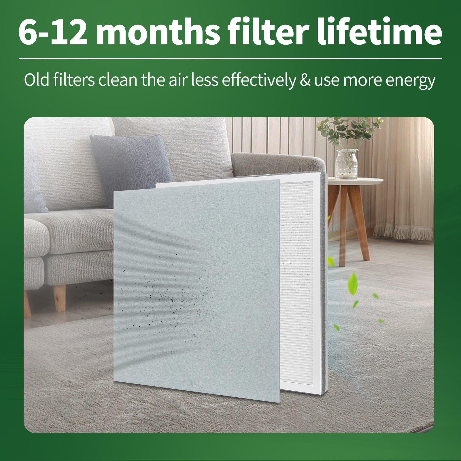 FFAC 2+4 Pack Vital 100 Replacements Filter for LEVOIT Vital 100 Air Purifier, 3 in 1 HEPA H13 filter, Contains Activated Carbon Filter，HEPA Filter and Pre-Filter，Vital 100-RF